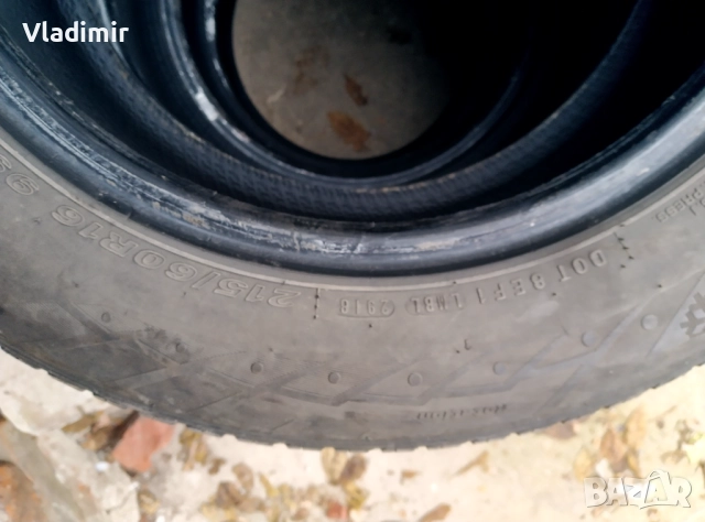 Зимни гуми 215 60 16 за 100 лв, снимка 3 - Гуми и джанти - 52536405