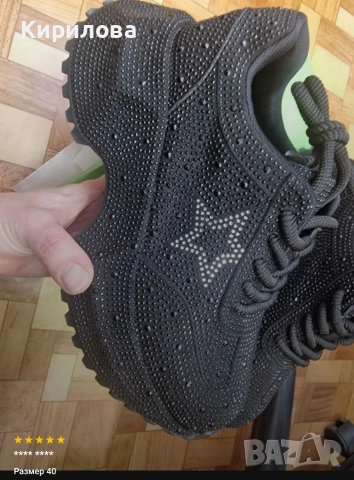 Дамски маратонки с камъни , снимка 5 - Маратонки - 53432023