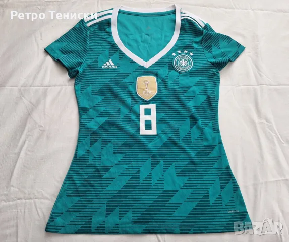 Тениска Germany (Toni Kroos #8) adidas — Жени размер S Зелено (сезон 2018)
