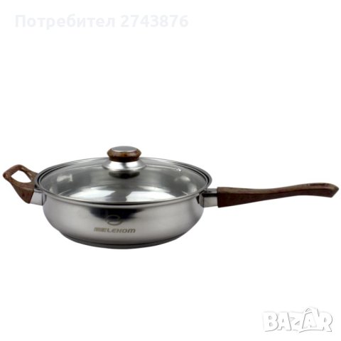  ТИГАН СЪС СТЪКЛЕН КАПАК ЕК-1931BR, снимка 1