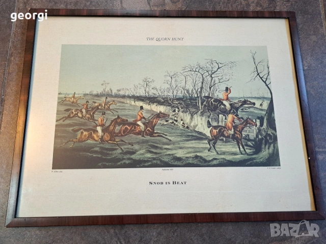 картина на ловна сцена 32/4, снимка 2 - Картини - 53159699