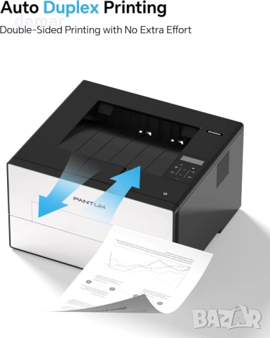 Безжичен лазерен принтер PANTUM BP4209DW - черно-бял, A4, 30 стр./мин., снимка 2 - Принтери, копири, скенери - 53632123