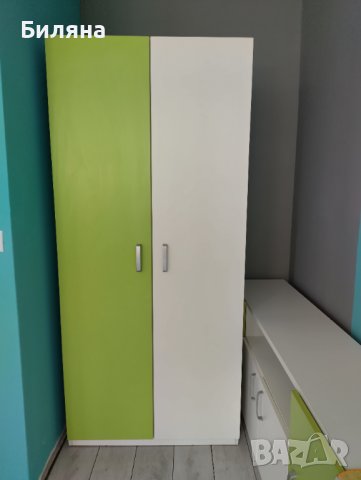 Двукрилен гардероб за детска стая 90/200, снимка 4 - Гардероби - 40808759