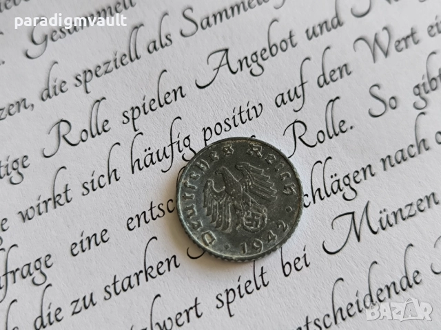 Райх монета - Германия - 5 пфенига | 1942г.; серия А, снимка 2 - Нумизматика и бонистика - 51787349