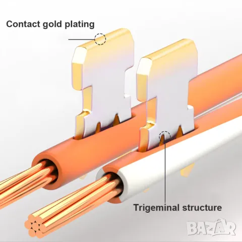 Комплект от 20 броя конектори RJ45 Cat5, снимка 2 - Мрежови адаптери - 49821027