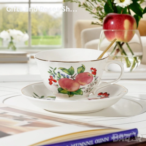 Нови модели чаши за капучино или чай с плодчета, снимка 3 - Чаши - 51842394