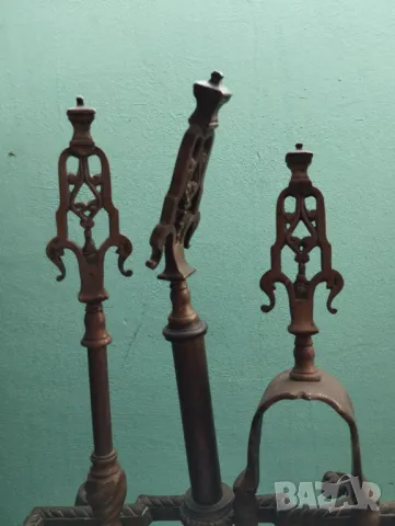 барокова поставка за камина, снимка 2 - Други ценни предмети - 47562765