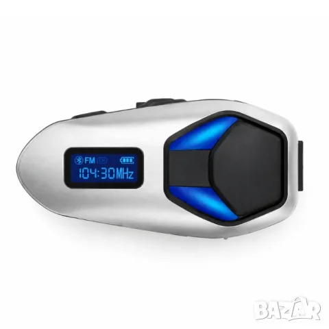 Bluetooth интерком за мото каска с FM радио и 40 часа работа, снимка 2 - Аксесоари и консумативи - 55866230