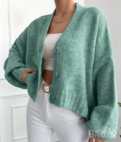 Елегантна дамска жилетка в изчистен цвят, снимка 5 - Жилетки - 53627246