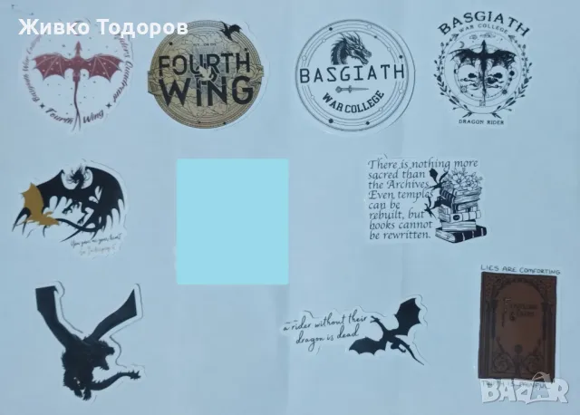 Onyx Storm patch - Нашивка Буря от оникс - Ребека Ярос /Stickers/Лепенки ЧЕТВЪРТОТО КРИЛО, снимка 4 - Други - 49065931