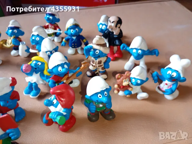 стара колекция смърфове смърфовете от 1985 до 2000 година , снимка 6 - Антикварни и старинни предмети - 50052208