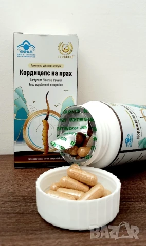 Кордицепс на прах -100 броя капсули, снимка 2 - Хранителни добавки - 50603527