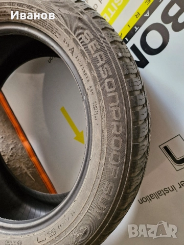 2бр. всесезонни гуми Nokian Seasonproof SUV 225/55/18, снимка 4 - Гуми и джанти - 52249408