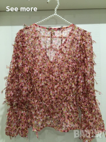 ZARA нестандартна риза XS, снимка 4 - Ризи - 53572382