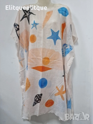 Плажна туника от 100% памук – Стил и комфорт за лятото, снимка 7 - Туники - 52183926