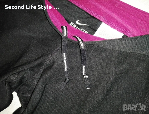 Nike Dri-FIT оригинален дамски клин в черен цвят р-р XS, снимка 7 - Клинове - 53335976