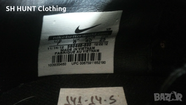 NIKE Astro Turf Leather Football Boots Размер EUR 40 / UK 6 стоножки за футбол 141-14-S, снимка 18 - Футбол - 52652092