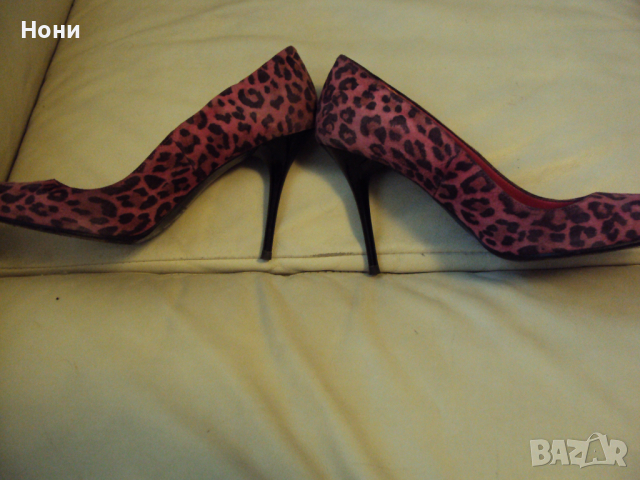 Дамски маркови обувки  висок ток от естествен велур ФИОРАНГЕЛО, снимка 7 - Дамски елегантни обувки - 36127582