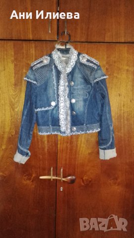 Екстравагантно дънково якенце , снимка 7 - Якета - 40696794