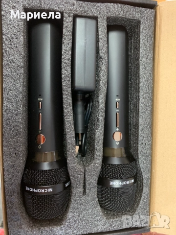 RGB Микрофони / С Ресивър / До 40 часа, снимка 4 - Микрофони - 51960290