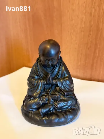 Дървена фигура - Дзен Монах Буда, снимка 1