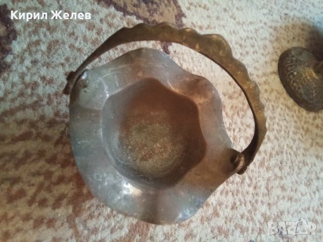 Стара бронзова кошничка малка 33952