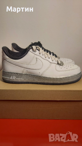 Nike Air Force 1 '07 SE "White Chrome" - Номер 41, снимка 2 - Маратонки - 44606456