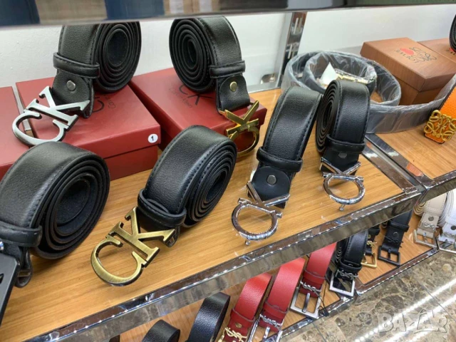 колани от естествена кожа в кутия ysl saint laurent calvin klein guess gucci hermes diesel, снимка 2 - Колани - 50764632