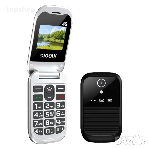 Diccik K01 4G мобилен телефон за възрастни хора Сгъваем мобилен телефон без договор, мобилен телефон, снимка 5 - Motorola - 51615211