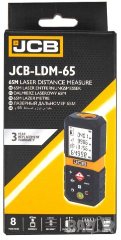 Лазерна Ролетка JCB 65 метра LDM-65

, снимка 4 - Измервателни инструменти - 42678934