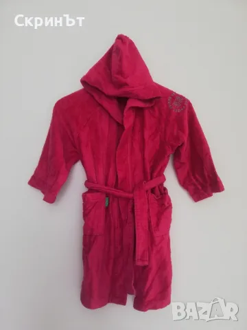 Халат Benetton 5/6г. Отлично състояние! , снимка 2 - За банята - 49686435