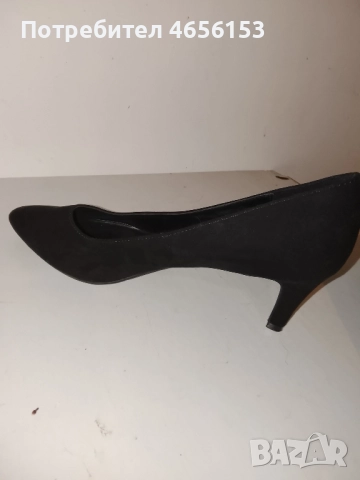 ДАМСКИ ВЕЛУРЕНИ ЧЕРНИ ОБУВКИ , GRACELAND N 40, снимка 3 - Дамски елегантни обувки - 52667581