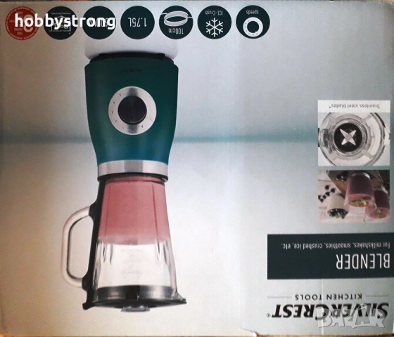 Блендер със стъклена кана SILVERCREST, снимка 4 - Блендери - 53335371