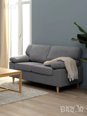 Двуместен диван в сиво