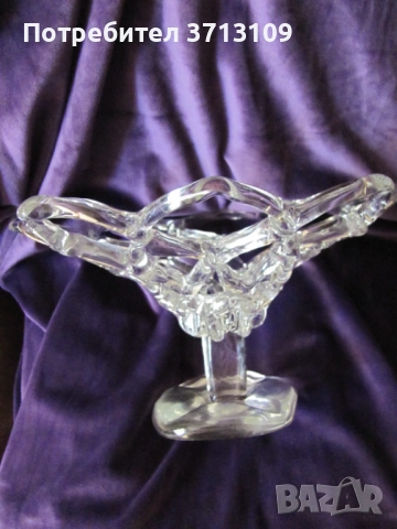 Уникат, Красива кристална фруктиера , ръчна изработка, снимка 5 - Декорация за дома - 51682934