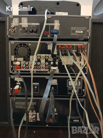 Sony Hi-Fi System EX70AV – пълен комплект с оригинални колони, снимка 6 - Аудиосистеми - 52014728