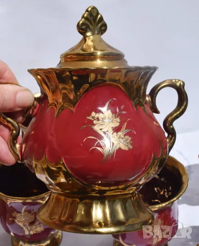 Позлатен сервиз за чай и кафе, снимка 10 - Сервизи - 50149478