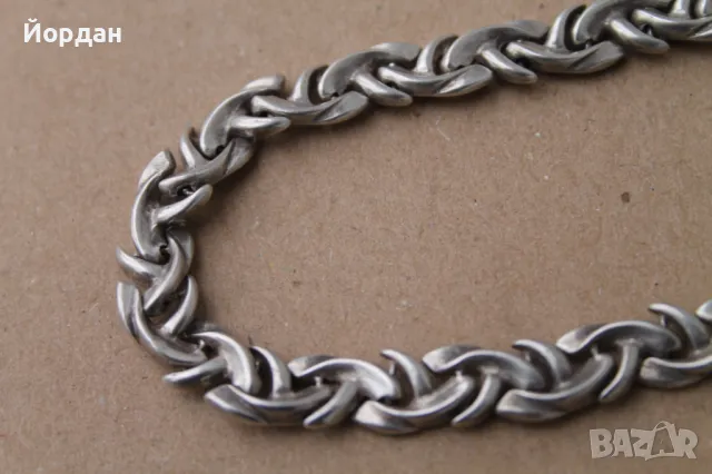 Дамско сребърно колие, снимка 2 - Колиета, медальони, синджири - 49771414