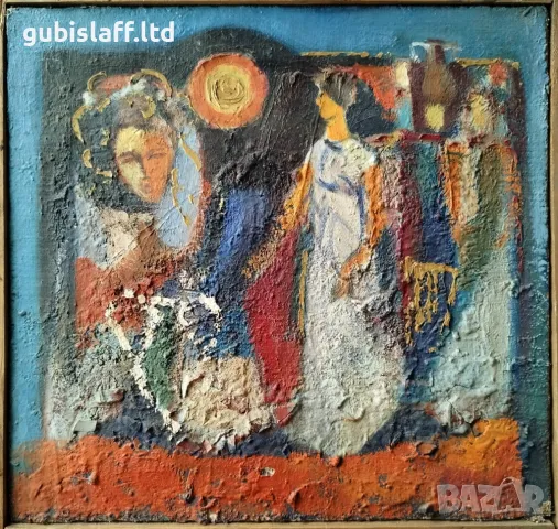 Картина "Антични мотиви", худ. К. Калчев, 1970-те год.