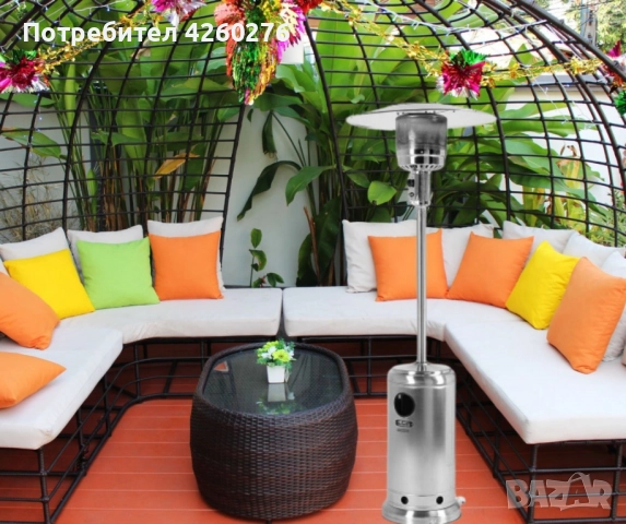 Външен газов отоплител, 13kW, гъба, инокс, снимка 4 - Отоплителни печки - 52117169