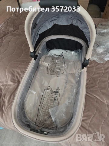 Комбинирана бебешка количка Kinderkraft NEA 2, SOFT BEIGE, снимка 5 - Детски колички - 53416148