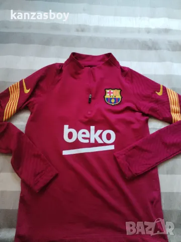 Nike Y NK FC BARCELONA STRIKE DRY - юношеска футболна блуза 137-147см., снимка 4 - Детски анцузи и суичери - 48383300