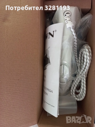 ЧИСТО НОВА ютия Crown с керамична плоча, снимка 2 - Ютии - 53199220