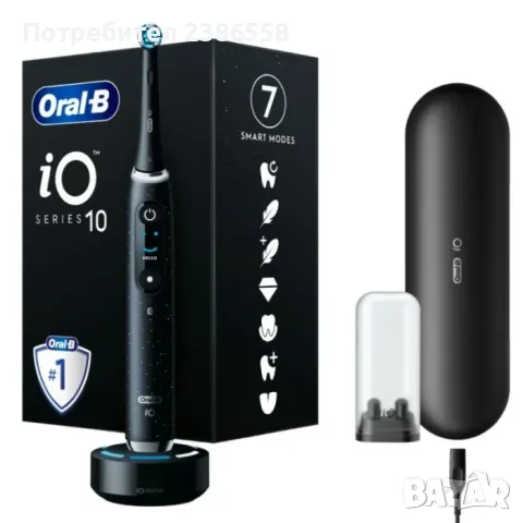 Електрическа четка за зъби Oral-B iO Series 10 — Включва 3 накрайника