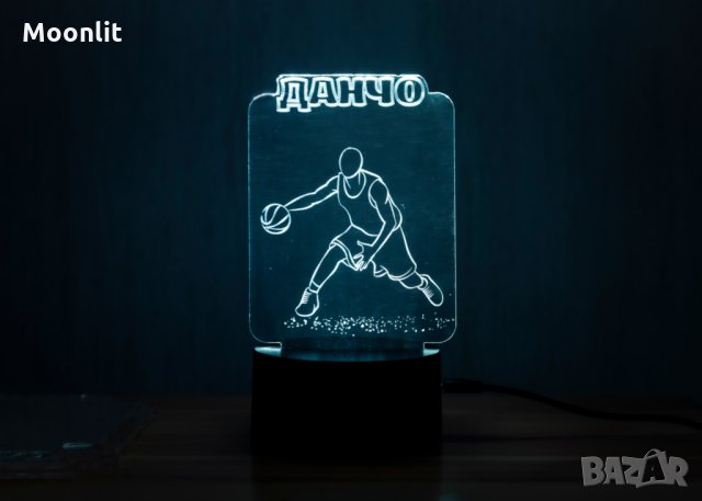 Персонализирана 3D LED лампа - Спорт, снимка 2 - Подаръци за рожден ден - 35801387