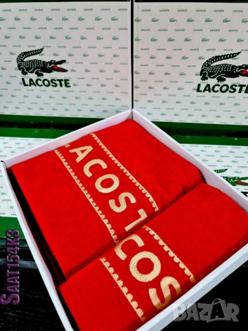 комплект хавлии lacoste louis vuitton calvin klein hermes, снимка 4 - Други стоки за дома - 51458657
