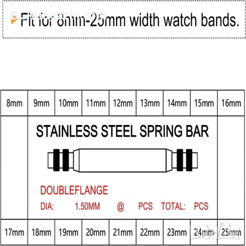 Комплект от 270 стоманени патенти за часовници смяна на верижки каишки инструмент за часовникари, снимка 5 - Други инструменти - 50973859
