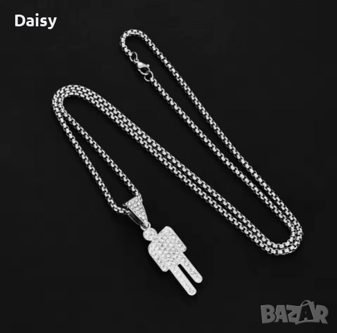 Медальон Били Айлиш / Billie Eilish , снимка 3 - Колиета, медальони, синджири - 52739571