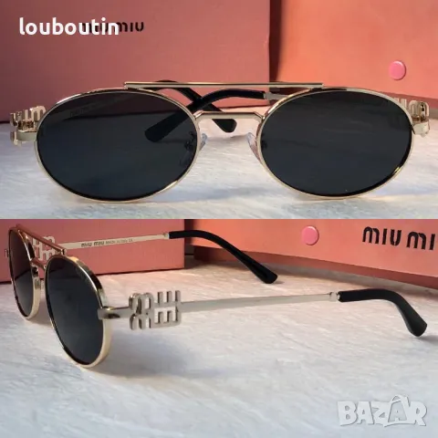 Miu 2024 дамски слънчеви очила елипса овални кръгли 4 цвята , снимка 2 - Слънчеви и диоптрични очила - 47769907