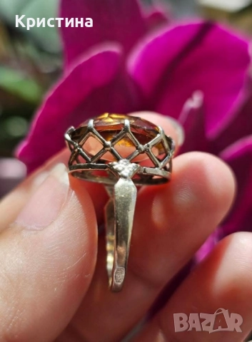 Руски (СССР) сребърен пръстен , снимка 4 - Антикварни и старинни предмети - 51962678